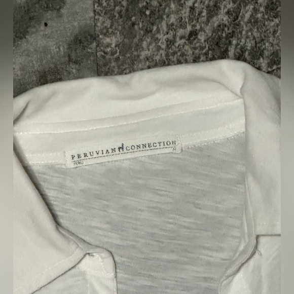 Peruvian Connection white button down - Picture 3 of 4